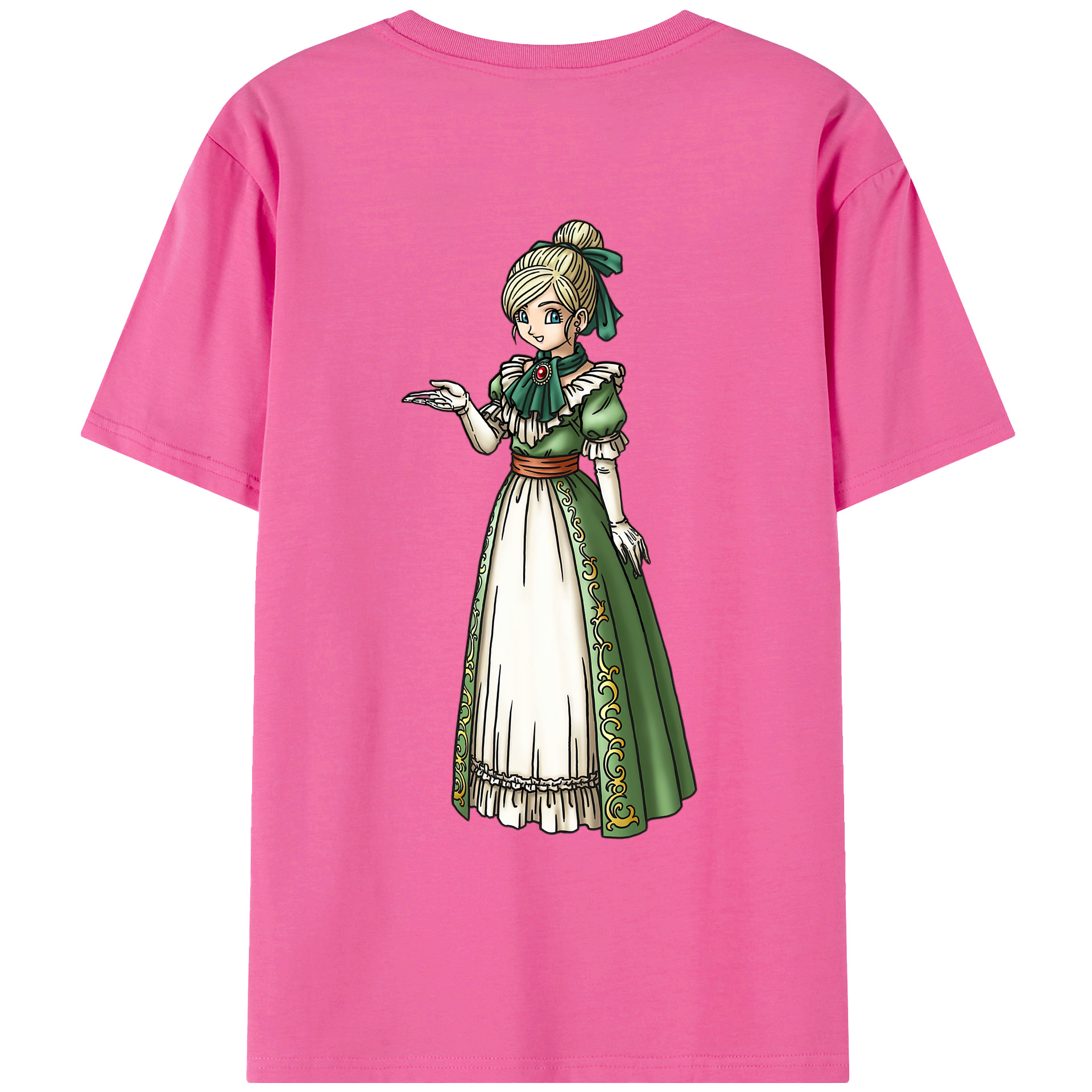 （画像用） ドラゴンクエスト Doragon Kuesuto Dragon Quest レディース半袖Tシャツ(バックプリント)